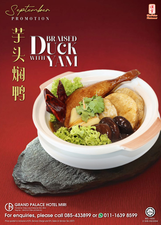 Han Palace September Special - Braised Duck with Yam